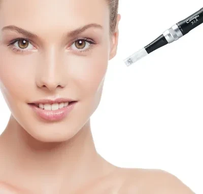 Collagen P.I.N.® micro-needling device in use